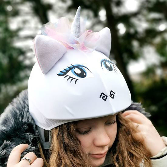 Evercover Rainbow unicorn helmet cover HelmetHeads