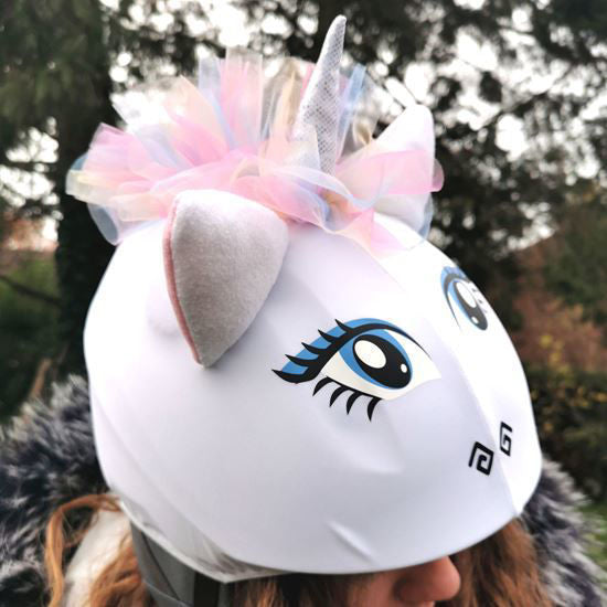 Evercover - Rainbow Unicorn Helmet Cover - NEW LOOK!