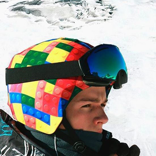 Coolcasc - Cool Print Blocks Helmet Cover