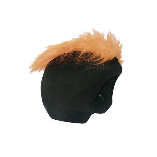 Coolcasc - Show Time Fluffy Orange Mohican Helmet cover