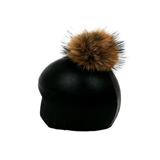 Coolcasc - Exclusive Pom Pom Black/Brown Cover (Black cover Brown Pom Pom)