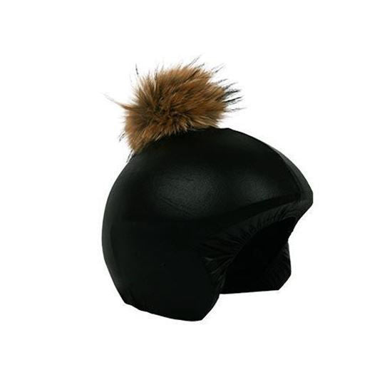Coolcasc - Exclusive Pom Pom Black/Brown Cover (Black cover Brown Pom Pom)