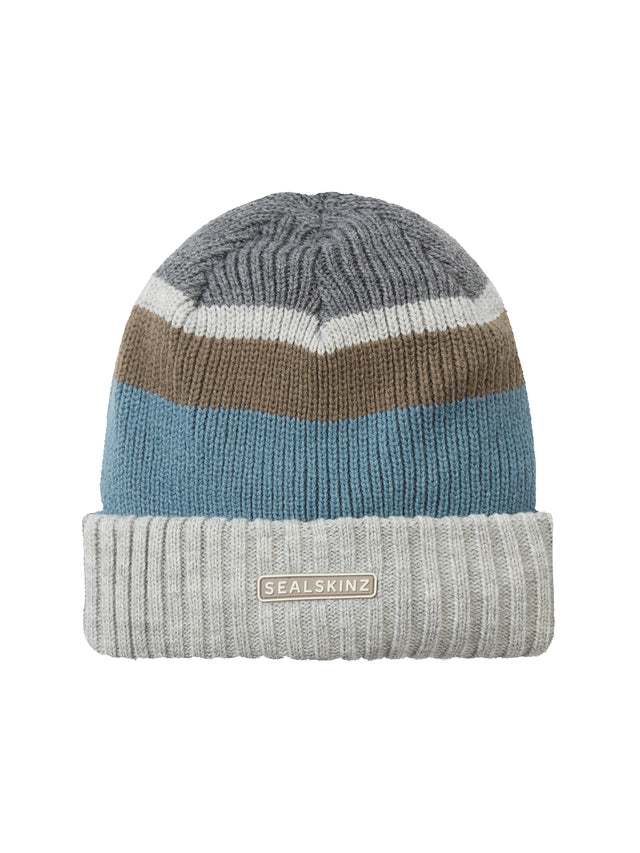 Sealkinz - Cromer Roll Cuff Striped Beanie