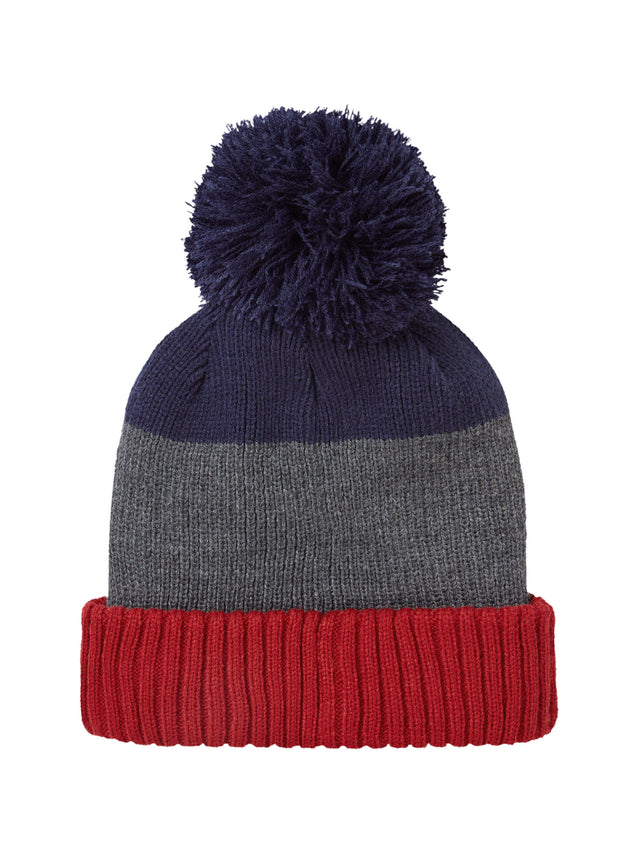 Sealkinz - Flitcham Striped Bobble Hat