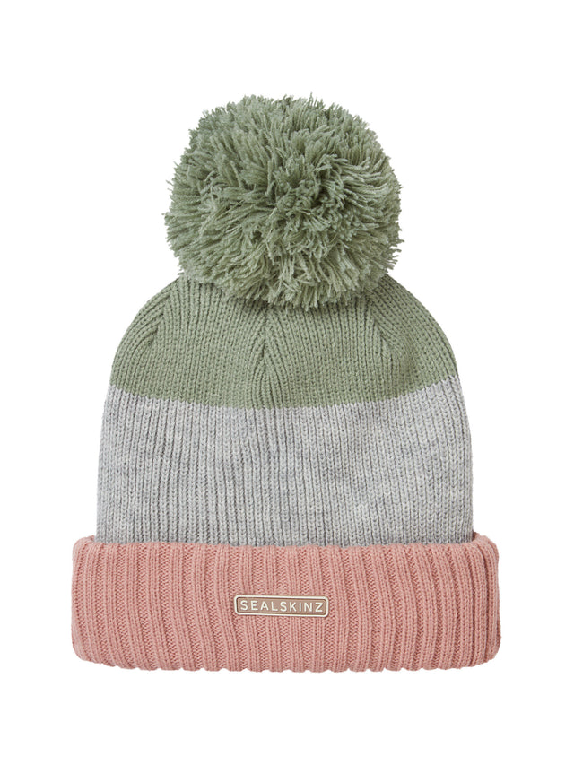 Sealkinz - Flitcham Striped Bobble Hat