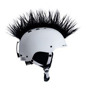 black mohawk motorcycle helmet Wiggystyle Mohawk Black – HelmetHeads