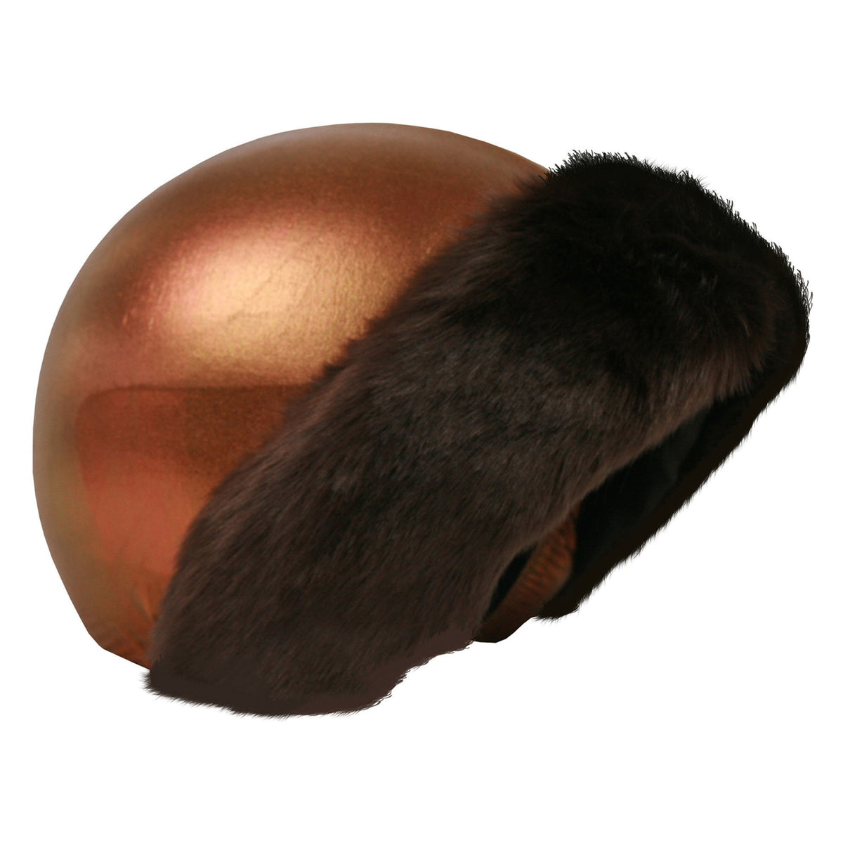 Couvre-casque Multisport Coolcasc - Bronze/fourrure Brun, Taille Unique, élastique